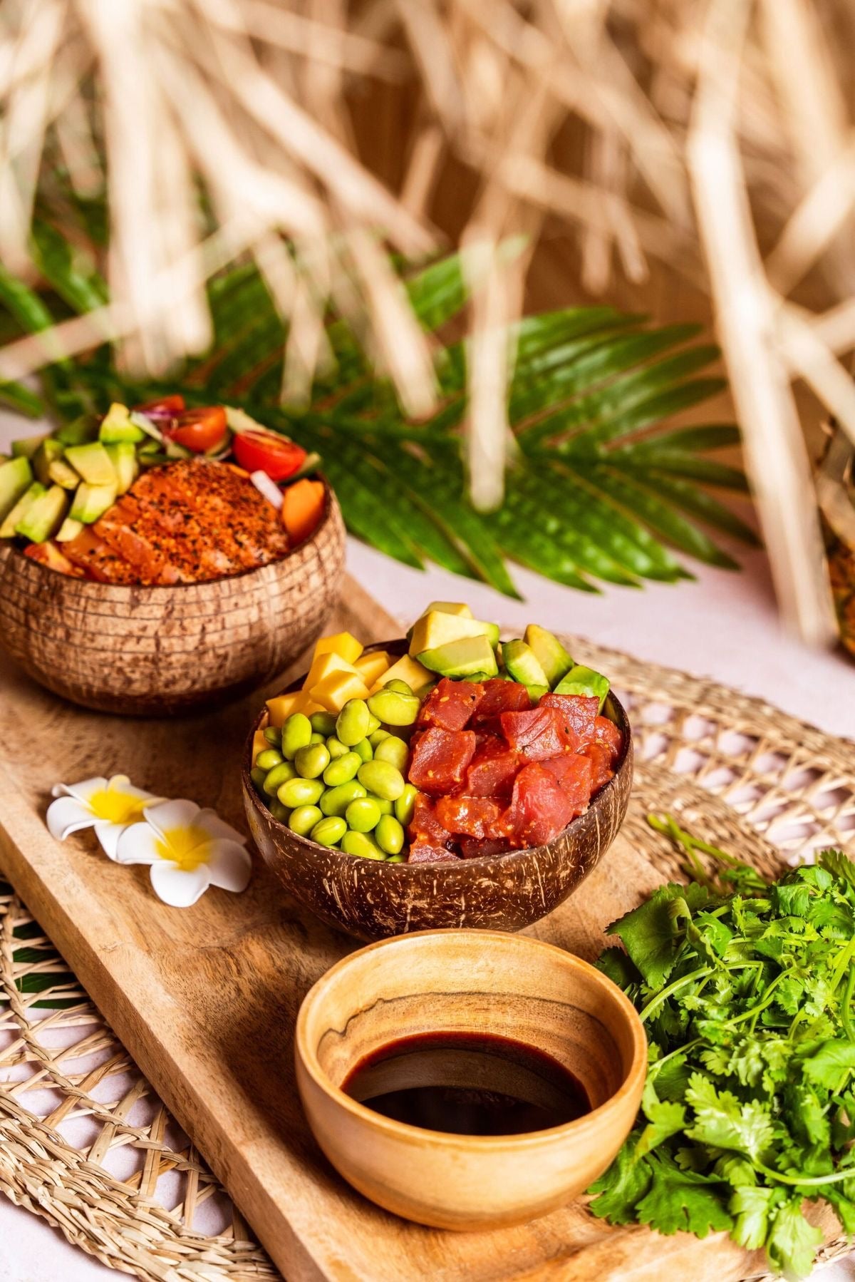 Repas traditionnel hawaïen